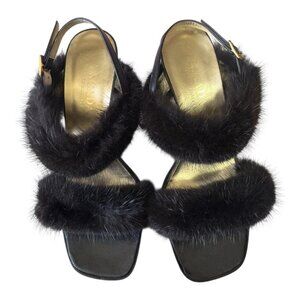 Vintage Mink Escada Heels - Size 7